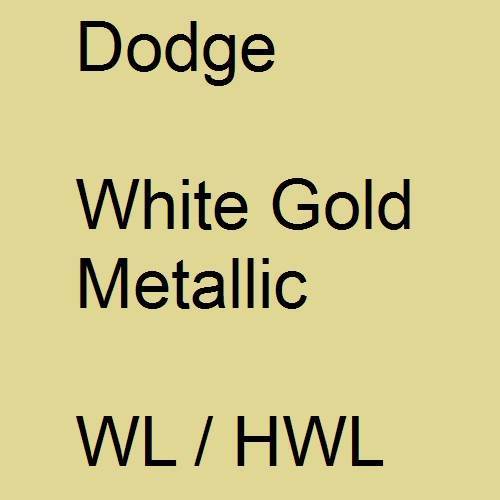 Dodge, White Gold Metallic, WL / HWL.